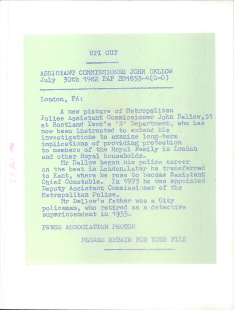 Mr John Dellow - Vintage Photograph