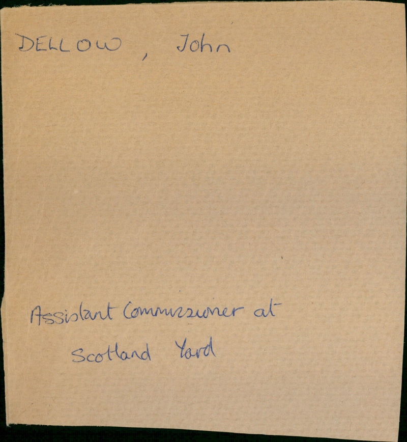 John Dellow - Vintage Photograph