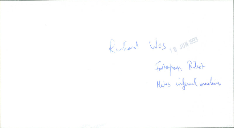 Richard Wes - Vintage Photograph