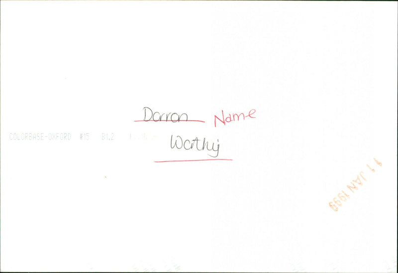 Darran warthy - Vintage Photograph