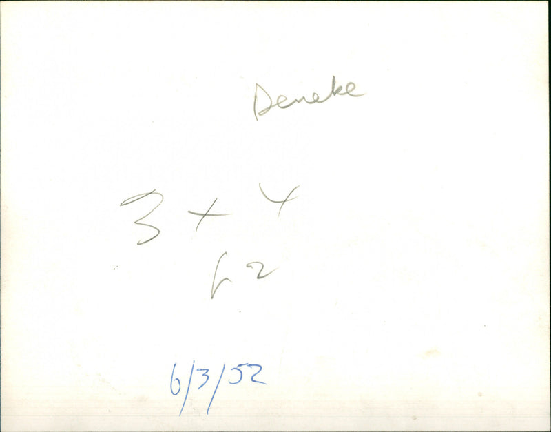 Margaret Deneke - Vintage Photograph