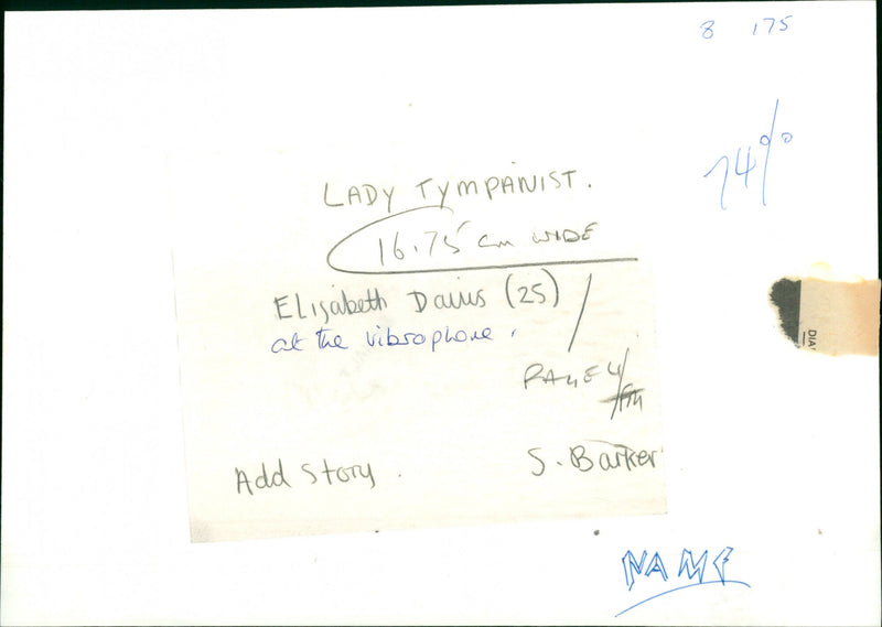 Elizabeth Davis - Vintage Photograph