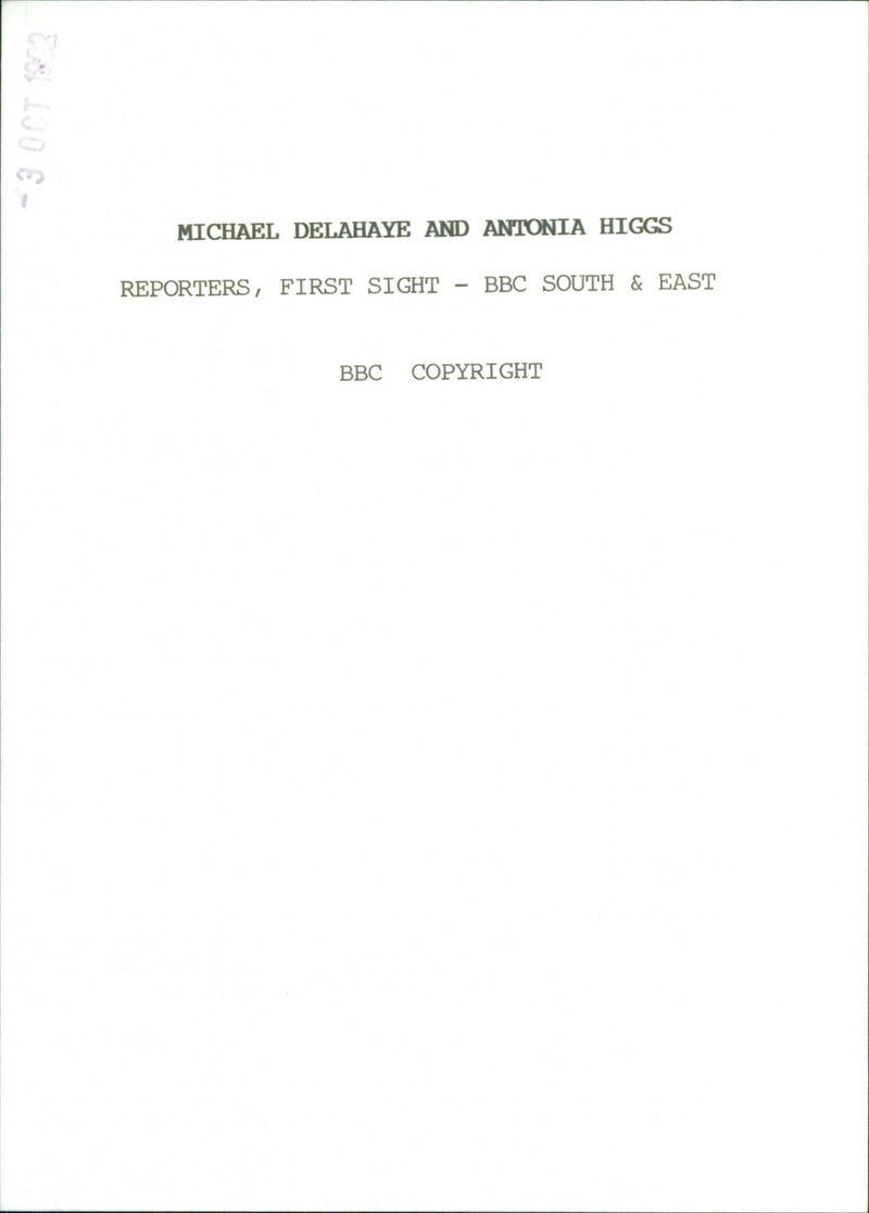 Michael Delahaye and Antonia Higgs - Vintage Photograph