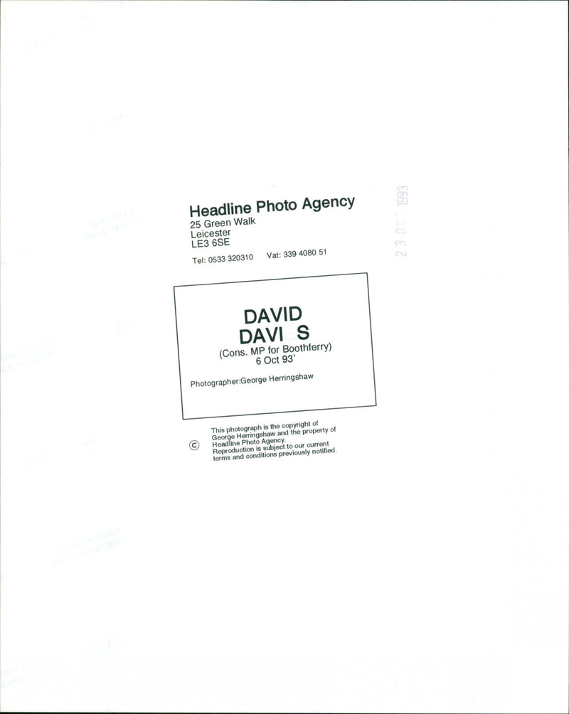 David Davis - Vintage Photograph