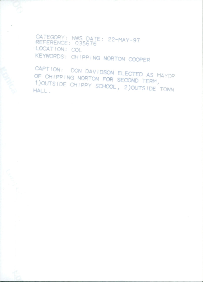 Don Davidson - Vintage Photograph