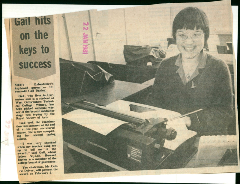 Gail Davies - Vintage Photograph