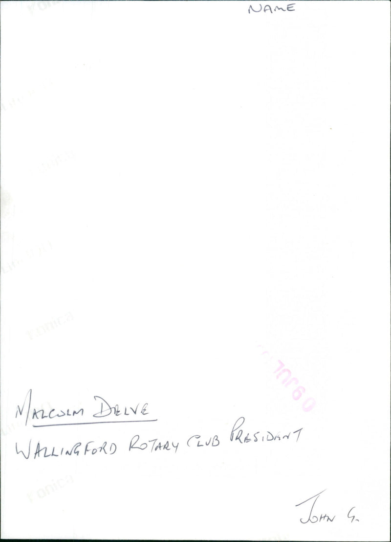 Malcolm delve - Vintage Photograph