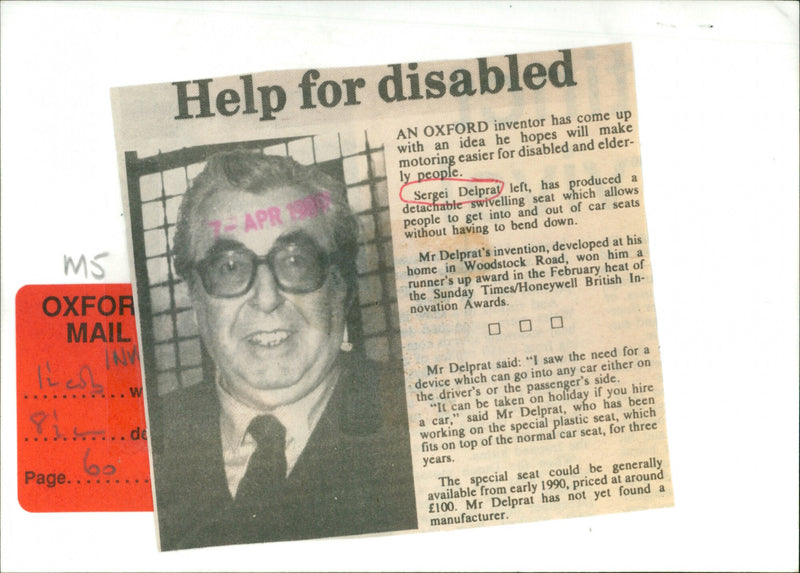 Sergei Delprat - Vintage Photograph