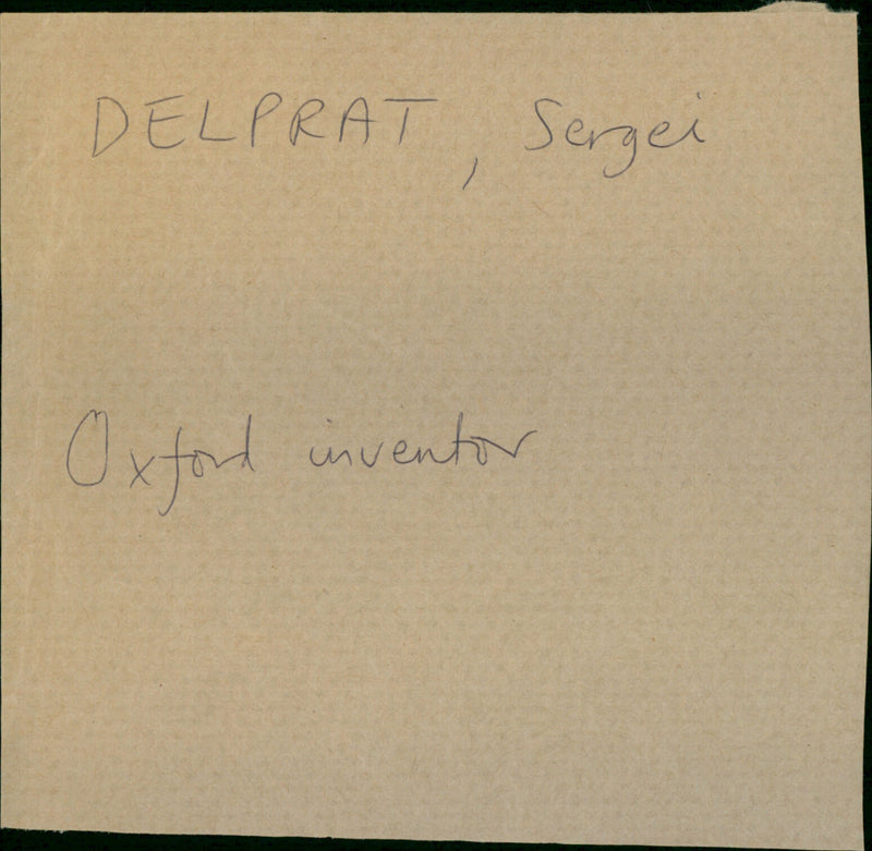 Delprat Sergei - Vintage Photograph