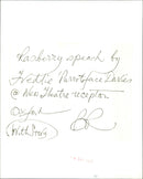 Freddie Davies - Vintage Photograph