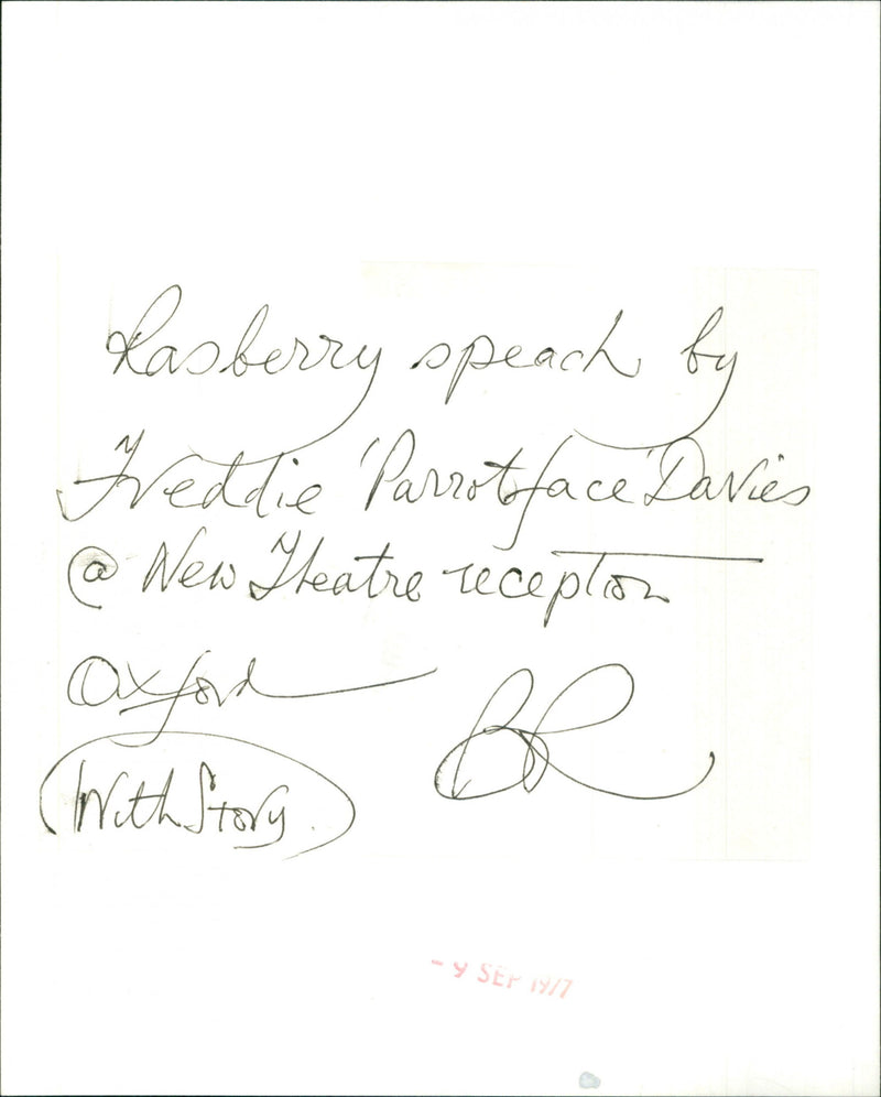 Freddie Davies - Vintage Photograph