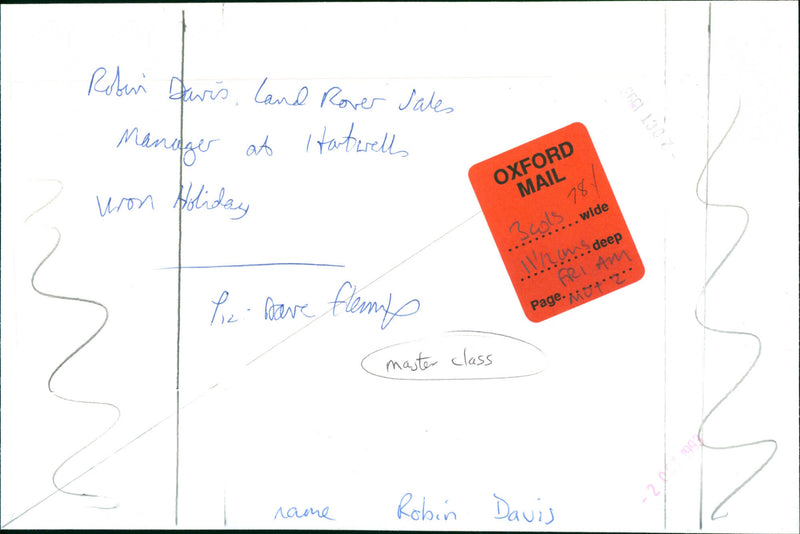 Robin Davis - Vintage Photograph