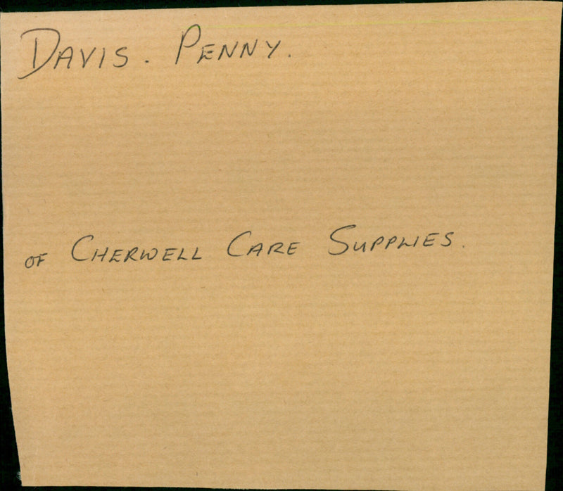 Davis penny - Vintage Photograph
