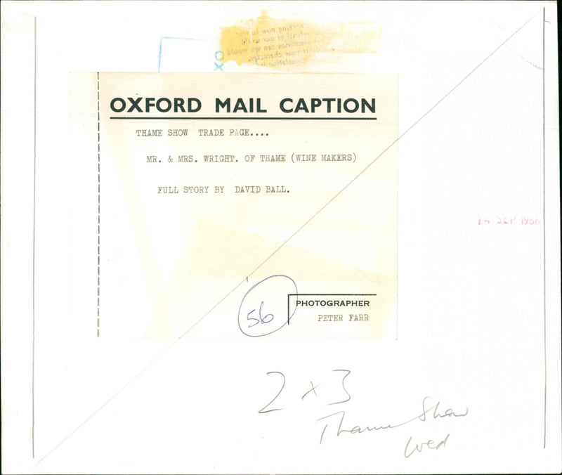 Alf Wright - Vintage Photograph