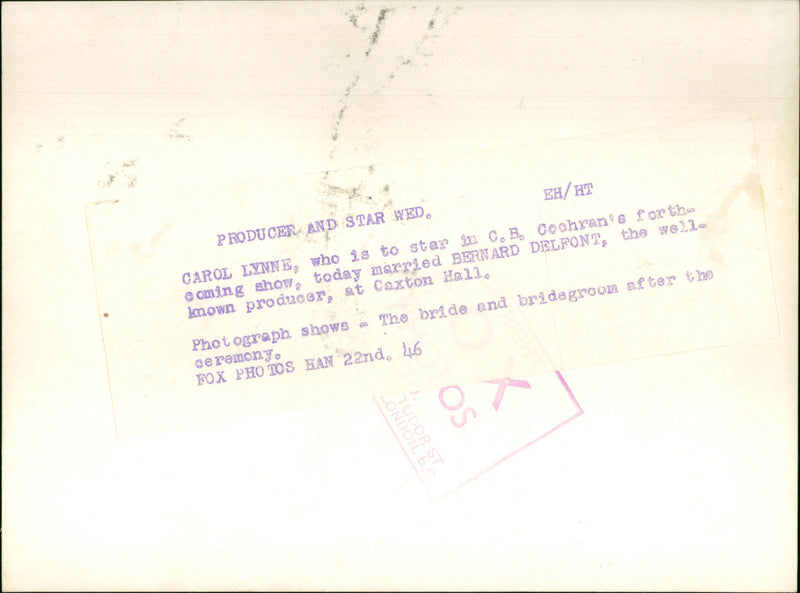 Bernard Delfont - Vintage Photograph