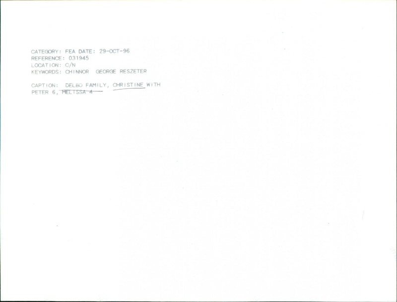 Christine Delbo - Vintage Photograph