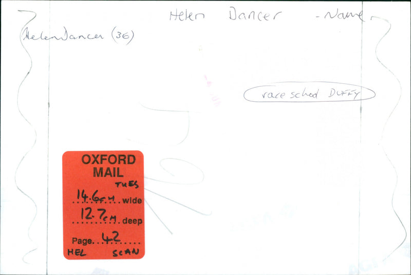 Helen Dancer - Vintage Photograph