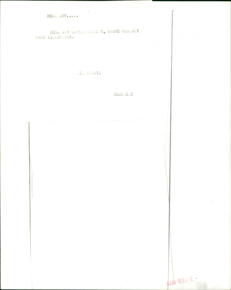 Naomi Delaney - Vintage Photograph