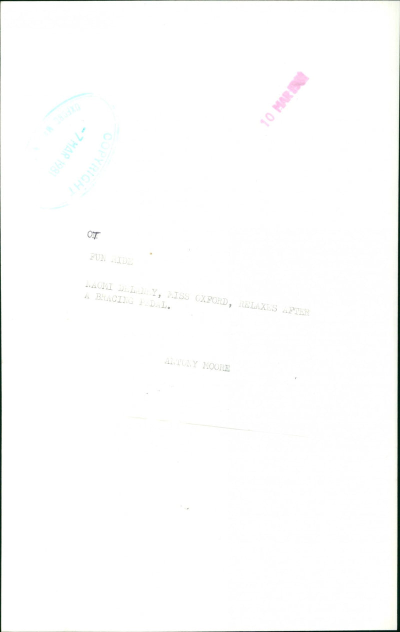 Naomi Delaney - Vintage Photograph