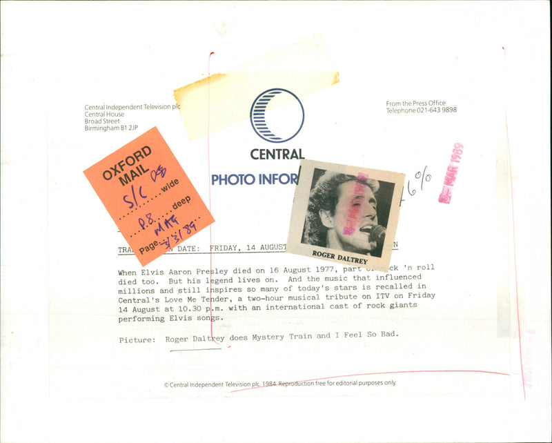 Roger Daltrey - Vintage Photograph