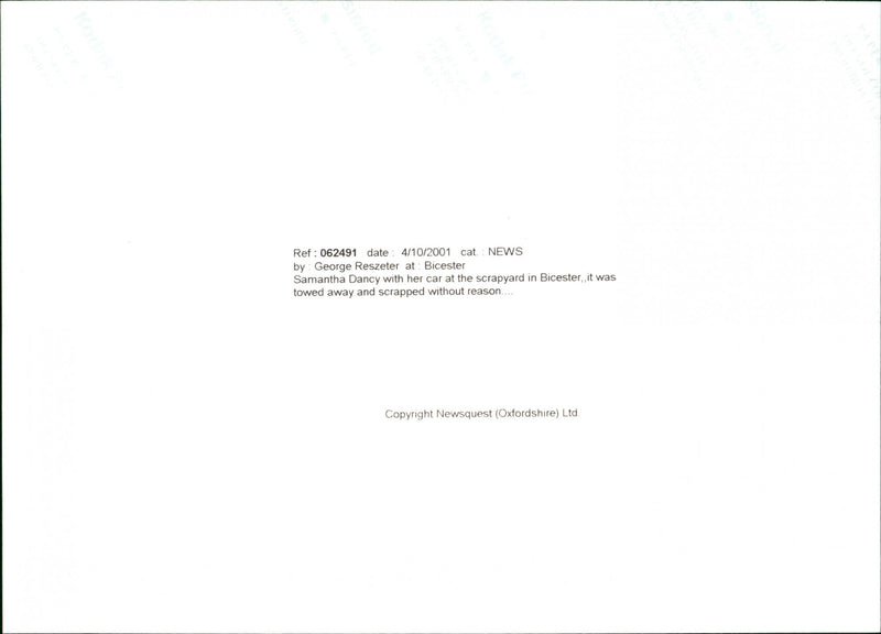 Samantha Dancy - Vintage Photograph