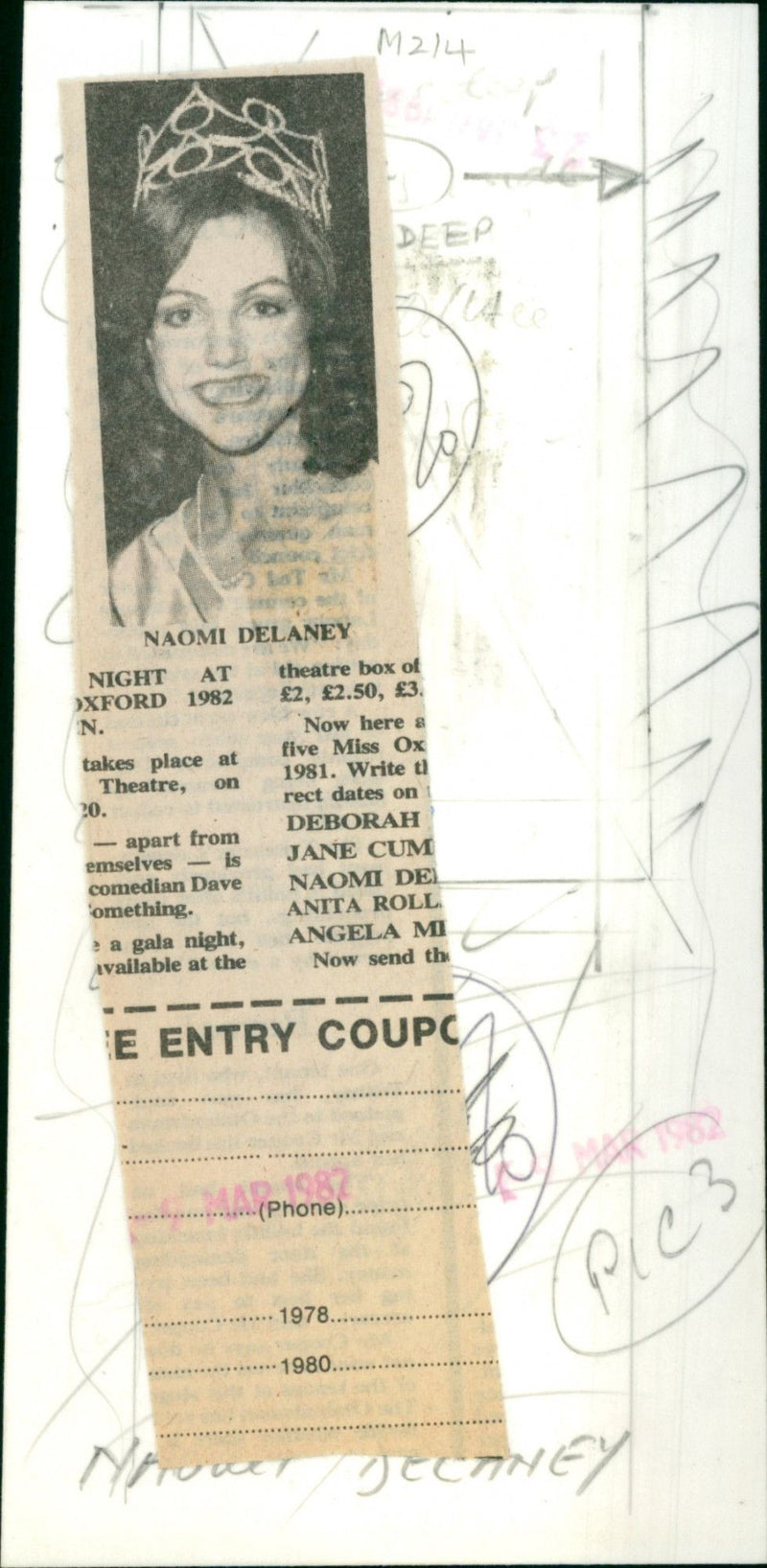 Naomi Delaney - Vintage Photograph