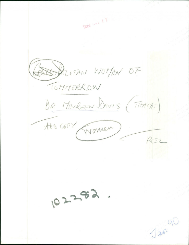 Dr. Maureen Davis - Vintage Photograph