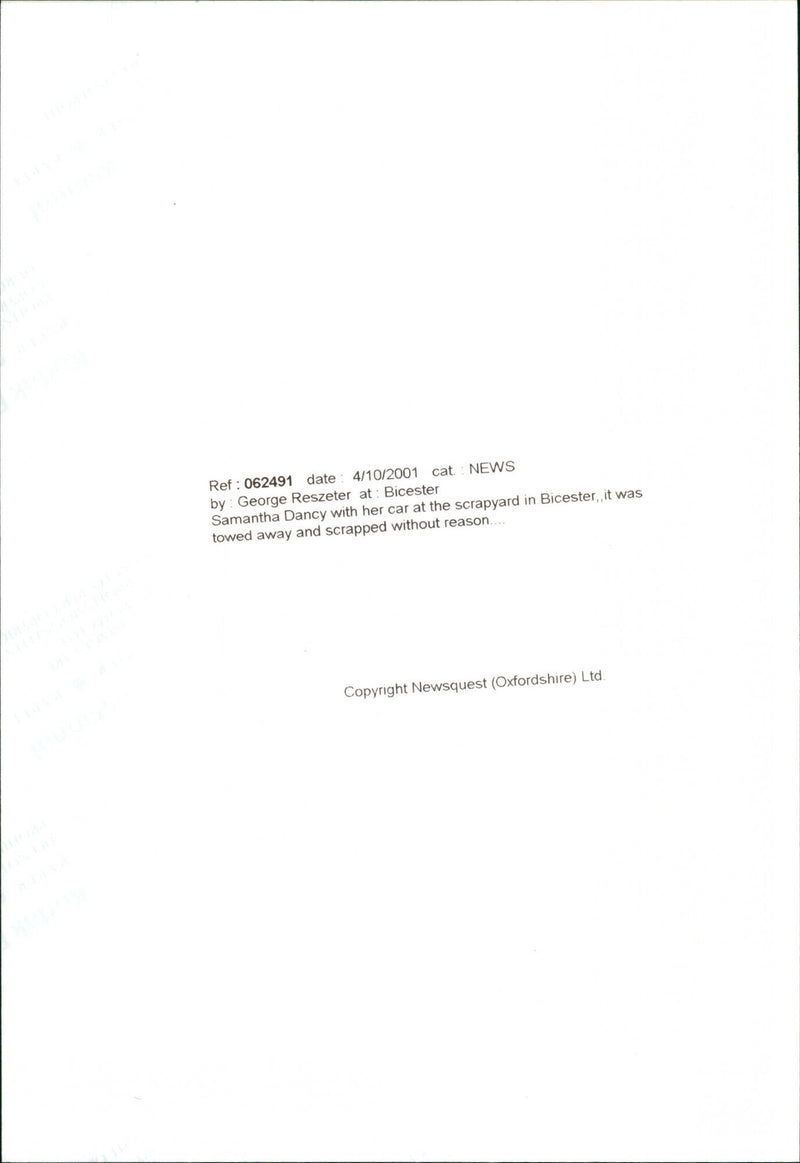 Samantha Dancy - Vintage Photograph