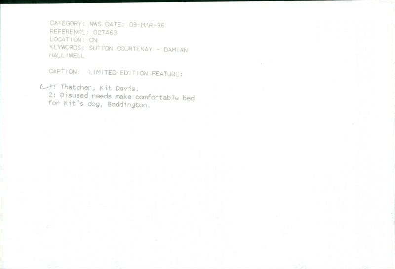 Kit Davis - Vintage Photograph