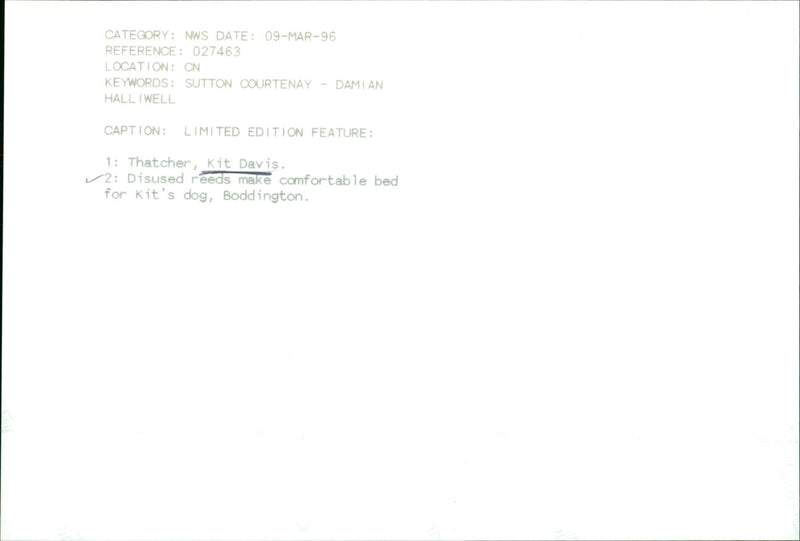 Kit Davis - Vintage Photograph