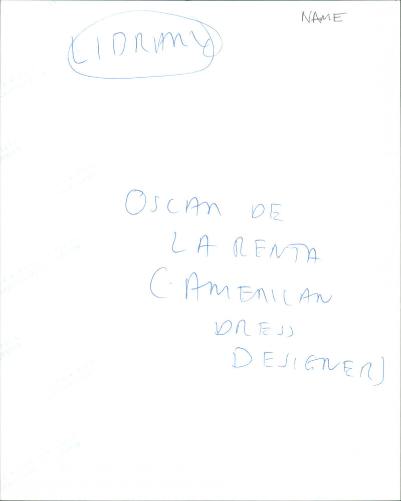 Oscar de la Renta - Vintage Photograph