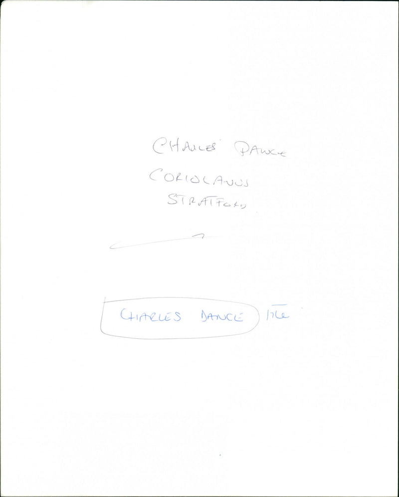 Charles Dance - Vintage Photograph