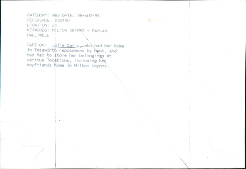 Julie Davis - Vintage Photograph