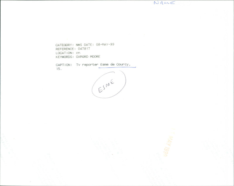 Esme de Courcy - Vintage Photograph