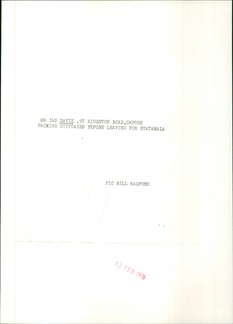 Ian Davis - Vintage Photograph