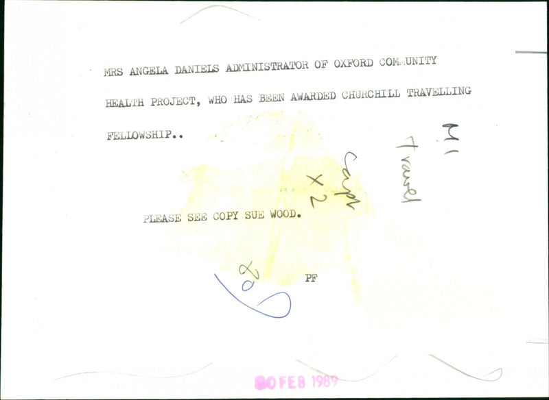 Angela Daniels - Vintage Photograph