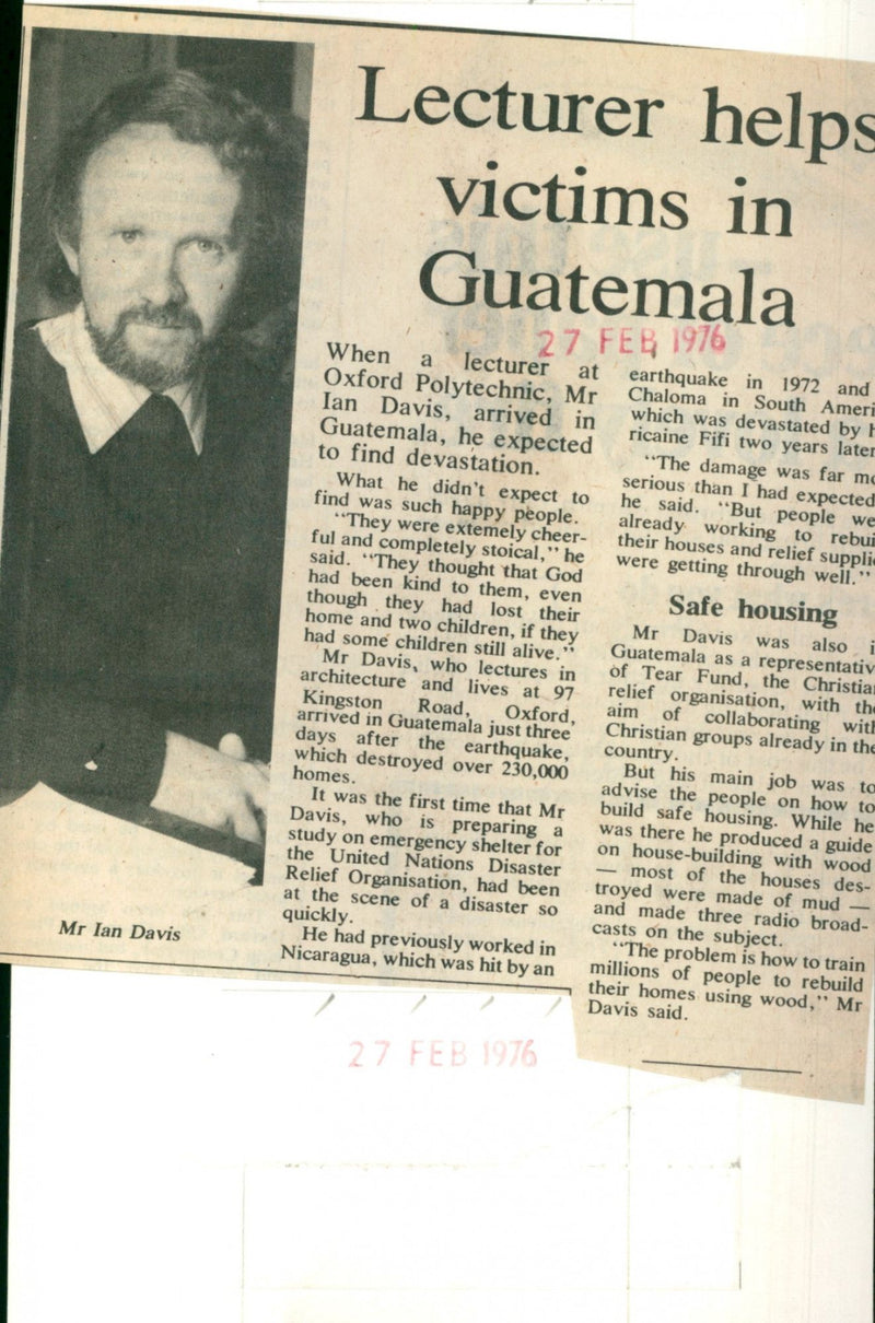 Ian Davis - Vintage Photograph