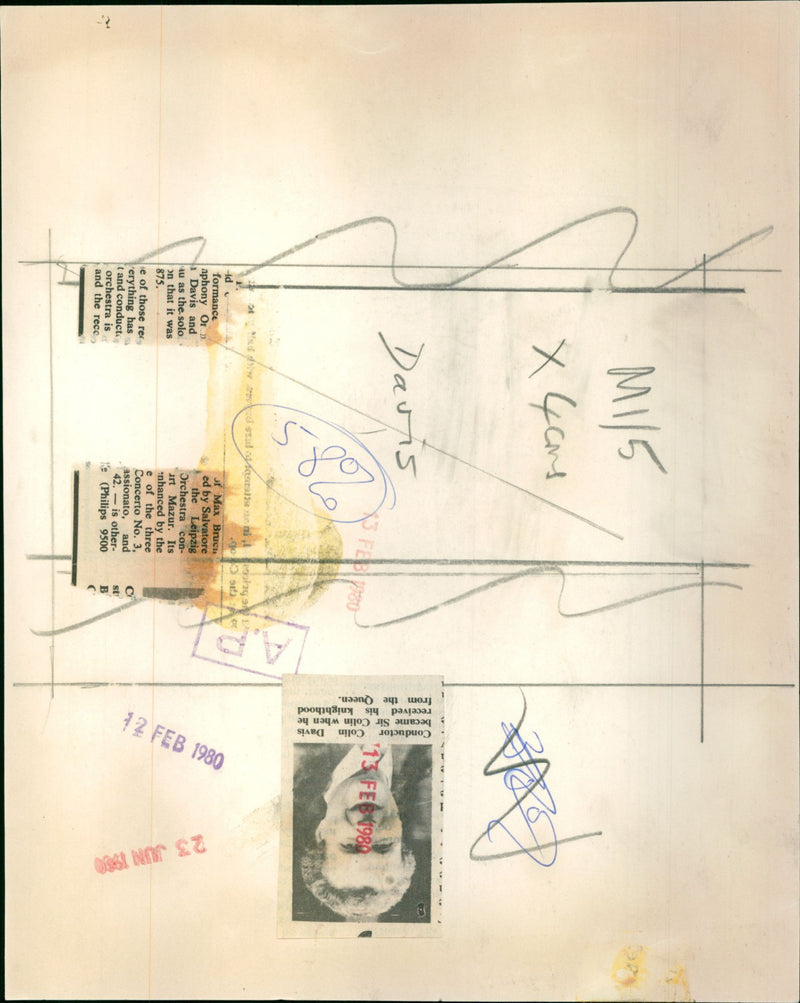 Colin Davis - Vintage Photograph