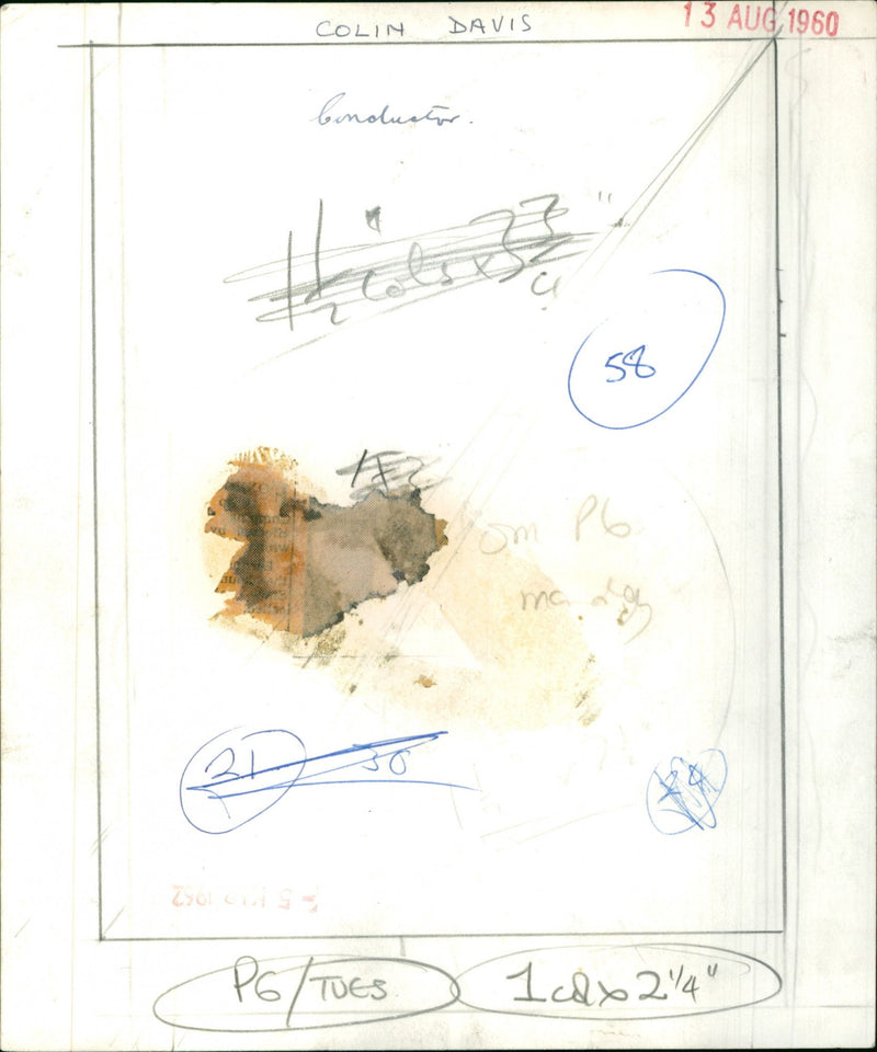 Colin Davis - Vintage Photograph