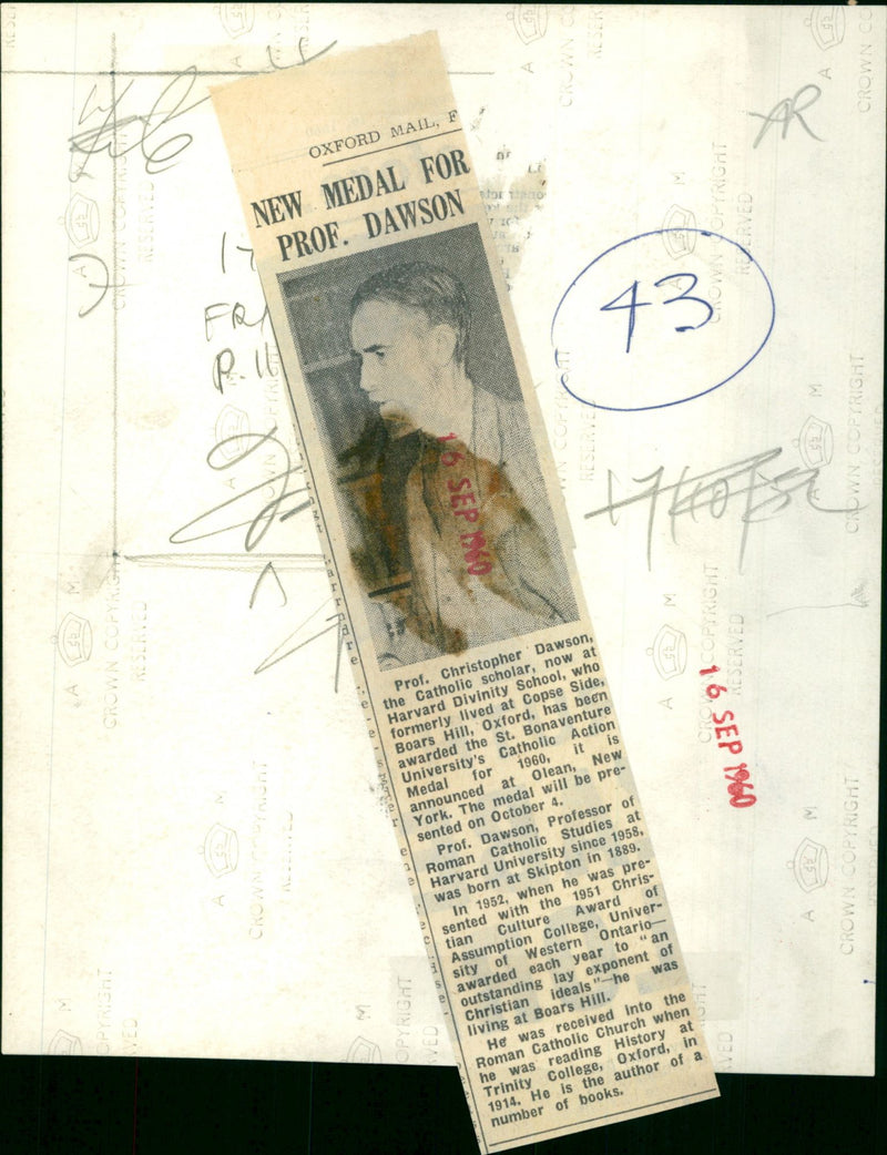 Christopher Dawson - Vintage Photograph