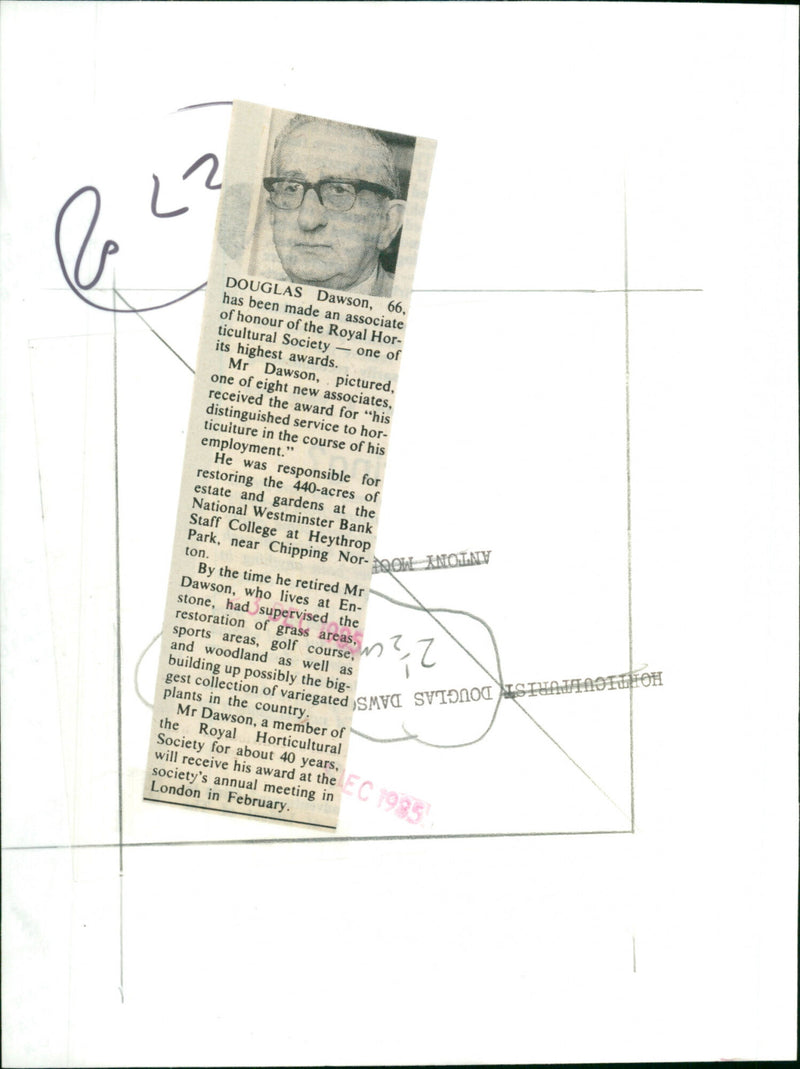 Douglas Dawson - Vintage Photograph