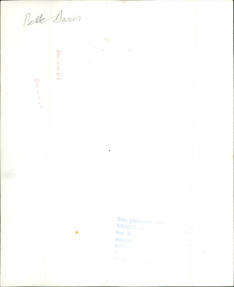 Bette Davis - Vintage Photograph