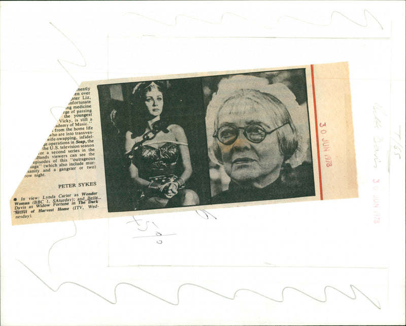 Bette Davis - Vintage Photograph