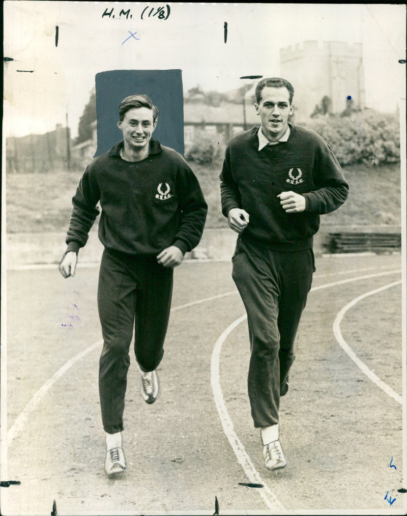 Mike Hoa, the new president of Oxford University Athletic Club, earns a spot on the Britain team to tour Russia and Hungary. - Vintage Photograph