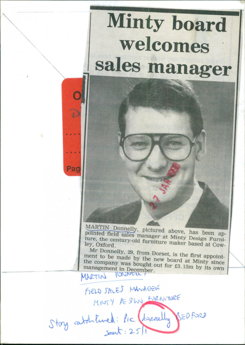 Martin Donnelly - Vintage Photograph