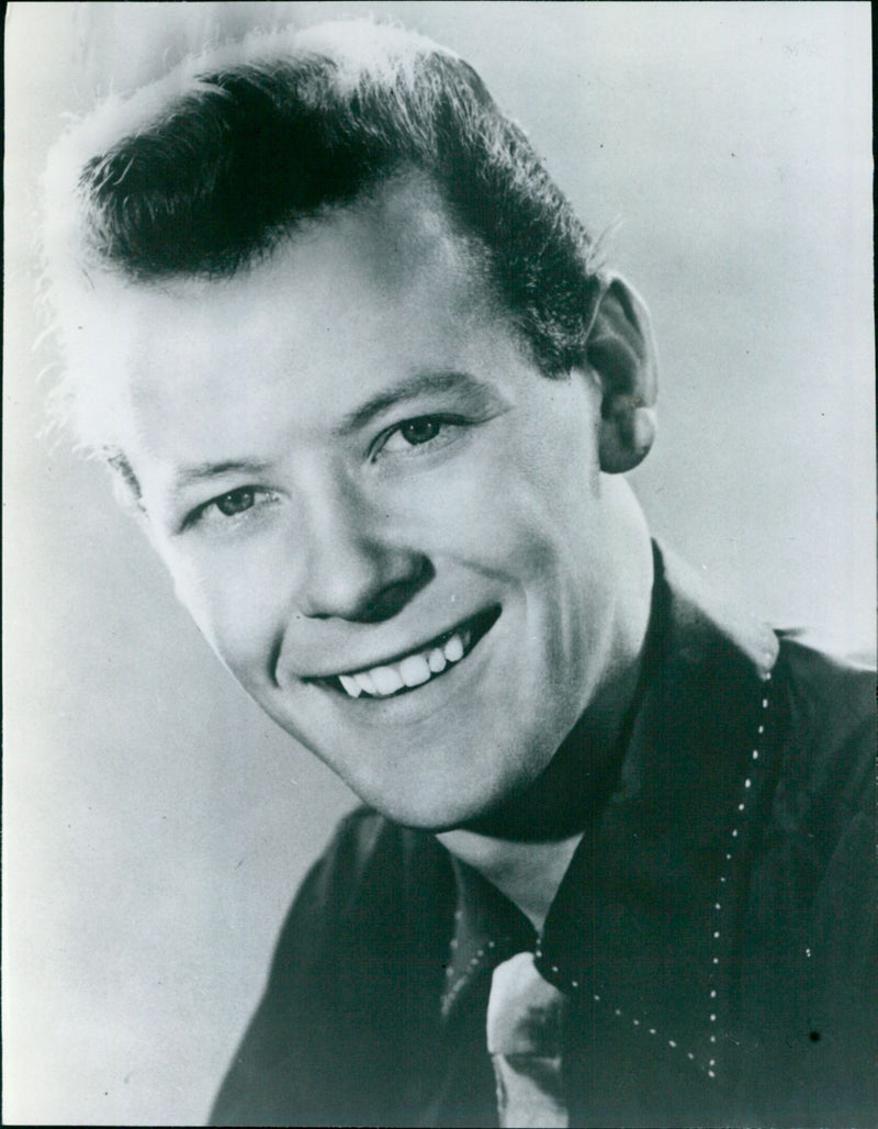 Model Craig Douglas posing in a studio - Vintage Photograph