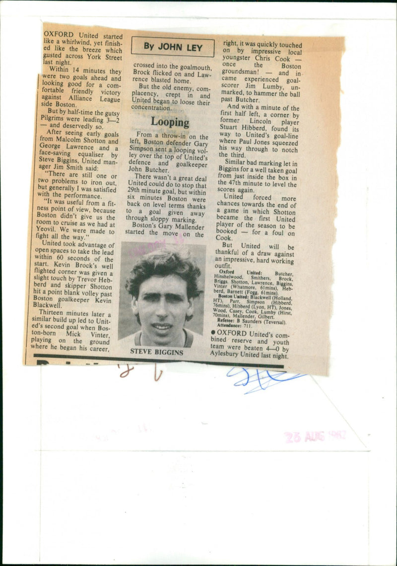 Steve Biggins - Vintage Photograph