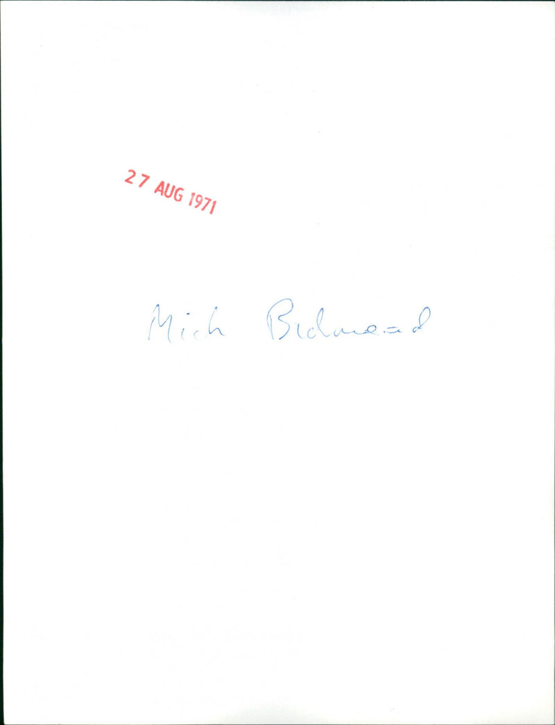 Michael Bidmead - Vintage Photograph