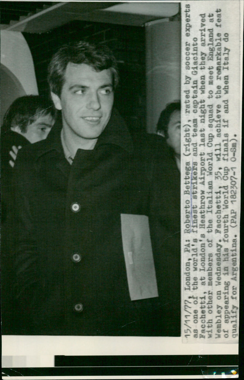 Roberto Bettega - Vintage Photograph