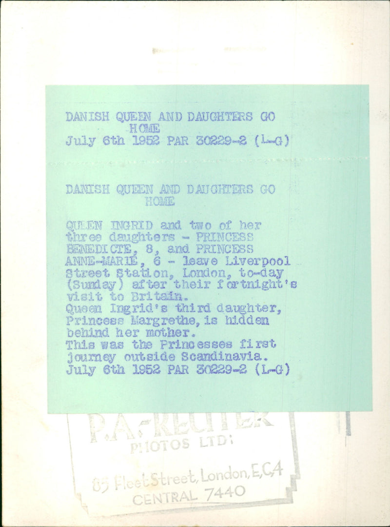 Queen Ingrid - Vintage Photograph